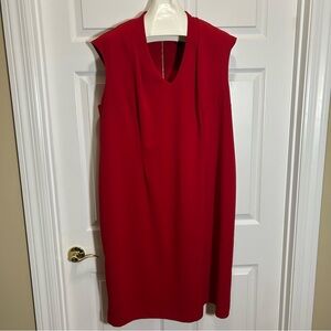 Ronni Nicole Bold Red Cap Sleeve Dress